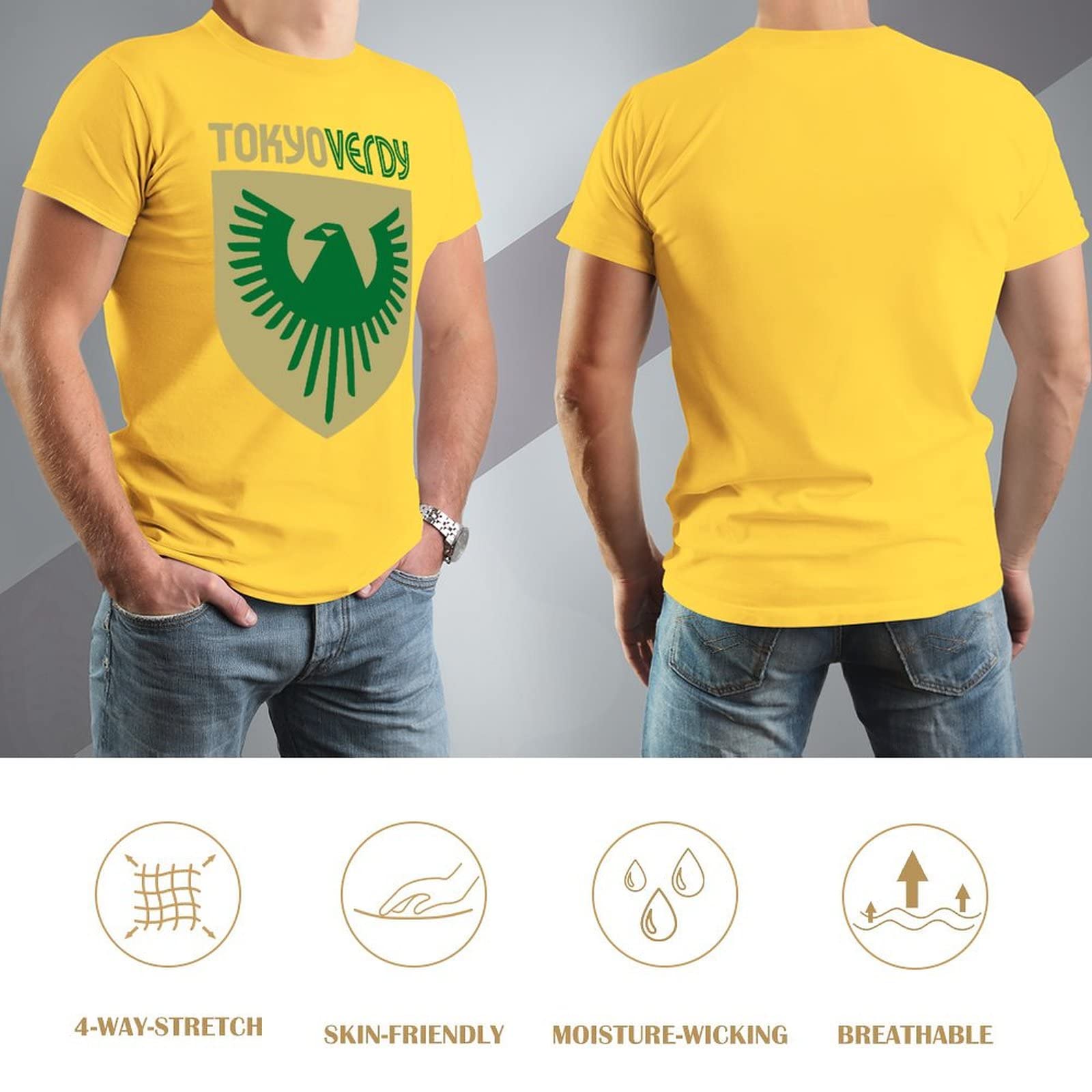 Amazon.co.jp: 東京ヴェルディ Tシャツ メンズ 半袖 100% 綿 クルー